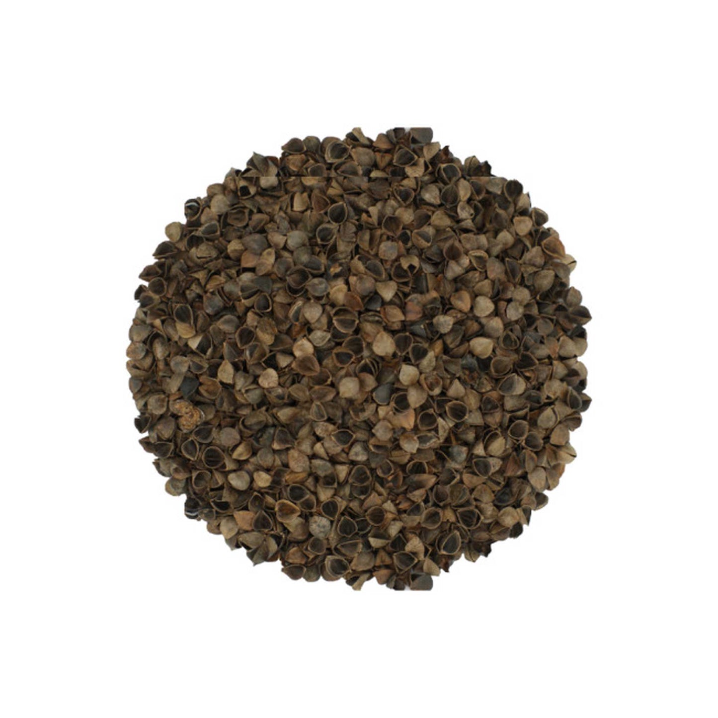 Buckwheat hull mulch