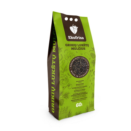 Buckwheat hull mulch